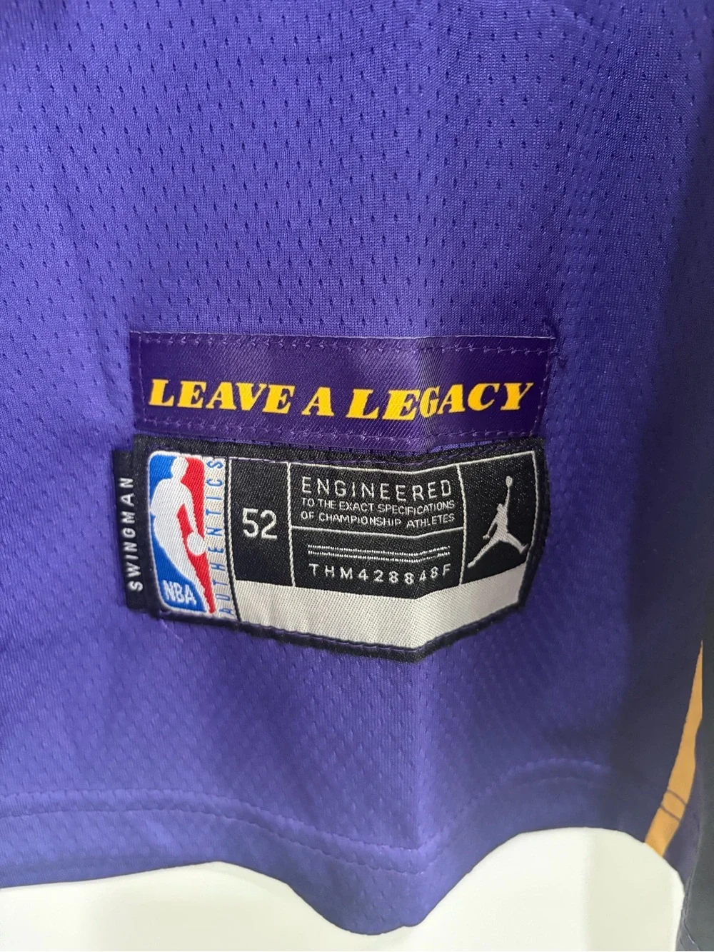 Luka Dončić Los Angeles Lakers Yellow, and Purple Jerseys. Size 52/XL